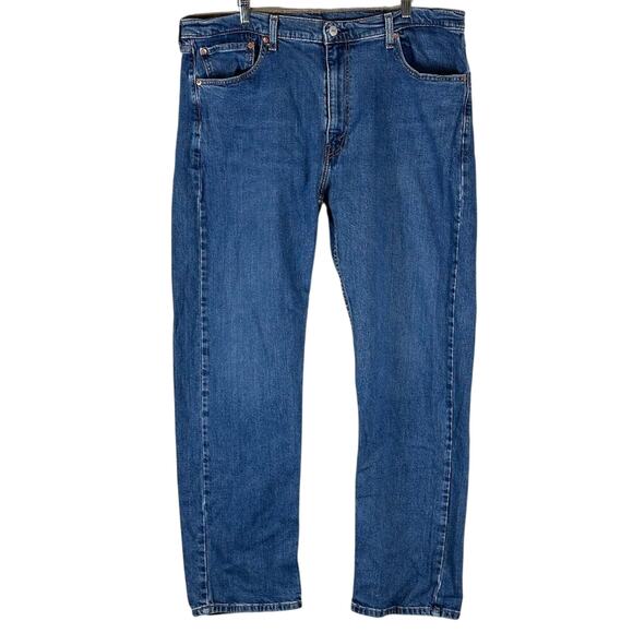 Levi's 505 Jeans Mens 40x32 Medium Wash Straight Leg Stretch Classic Minimalist - Picture 1 of 5